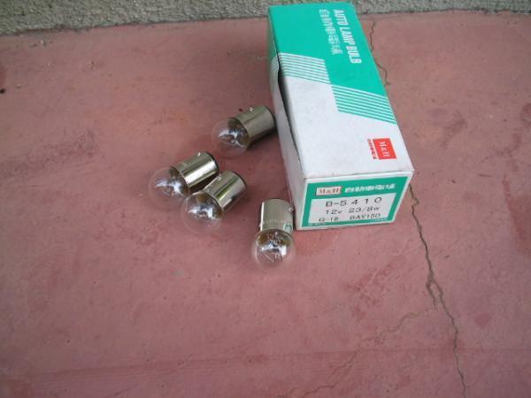 ウインカー電球１２Ｖ２３/８Ｗ小座金球クリアー新品１０個送料込_画像1