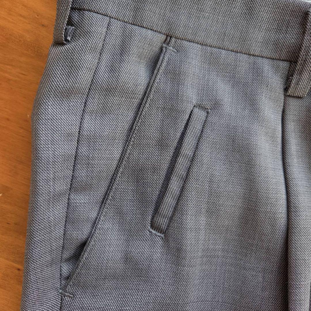 良品ダックス DAKS GOLF ウール混 スラックス w85 グレー ゴルフ_画像7