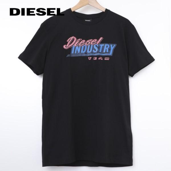 DIESEL NABEL T SN34 Tシャツ 半袖 Black Red 送料込み ディーゼル 半袖Tシャツ Lサイズ メンズ DIESEL ブランド ロゴ