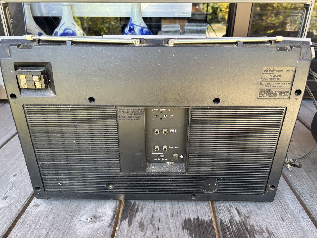 SONY 昭和レトロ ラジカセCFS-686ジャンク品動作未確認(ラジカセ