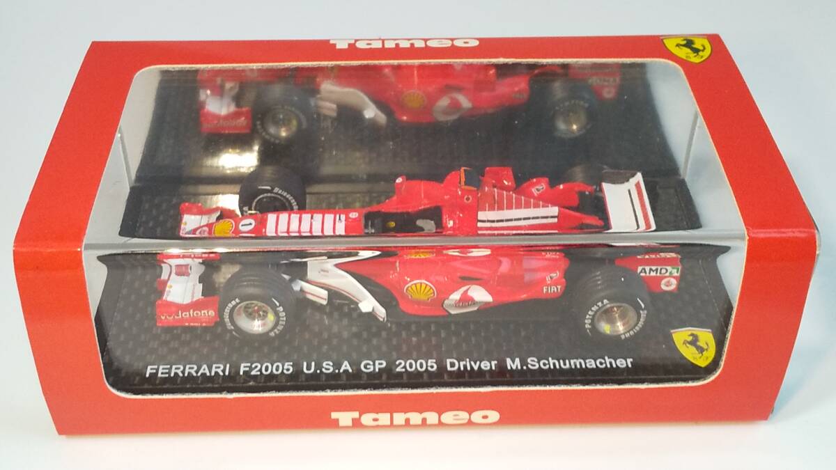 ★新価格★F1フェラーリ1/43モデル F2005ミハエルシューマッハ タメオ :1/43 フェラーリ F2005【Winner】USA GP 2005/ミハエル