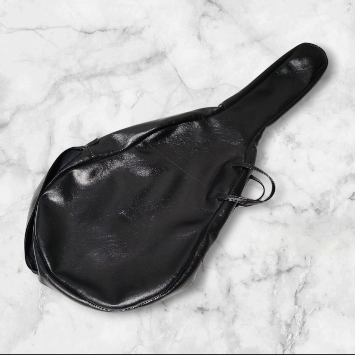 ノーブランド人工皮ギターケース ギグバッグ ソフトケース ブラック Bag_画像2