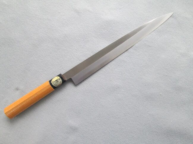 無名　刺身包丁 本焼き 柳刃包丁 無名 本焼 和包丁 刺身包丁 刃紋 八角柄