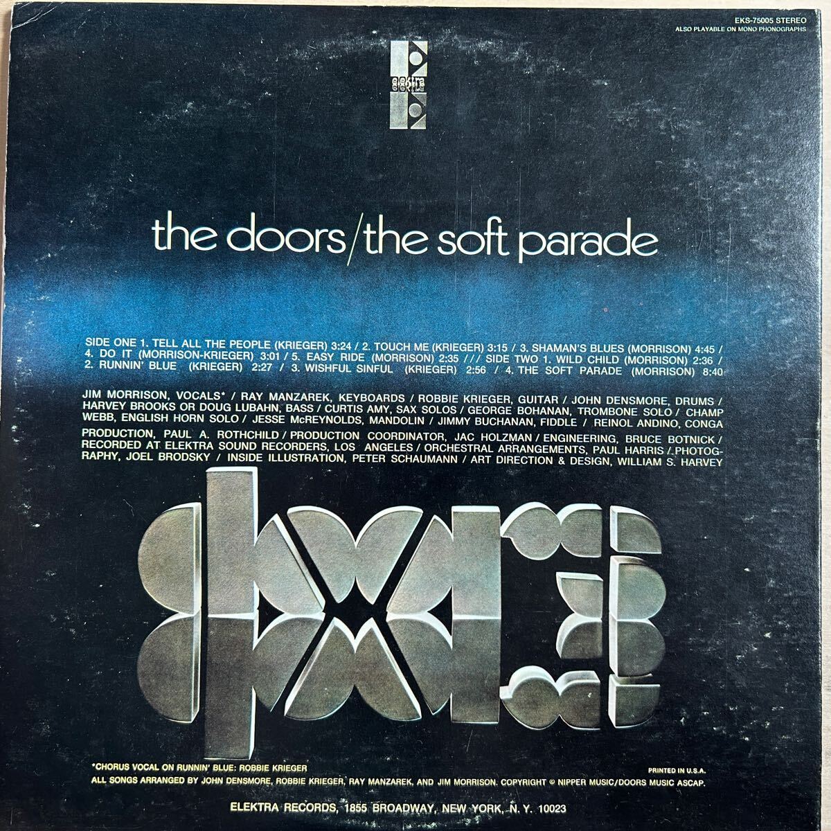 国内盤LP THE DOORS THE SOFT PARADE ドアーズ ソフト・パレード タッチ・ミー ジム・モリソン EMS-75005 サイケデリック ロックレコード_画像2
