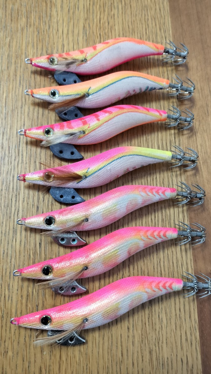 ヤマシタ エギ王q 3.0号 金テープ ゴールド ピンク オレンジ セット 廃盤_画像1