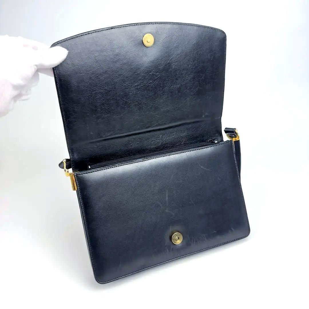 Cartier カルティエ マストライン 2WAY ショルダーバッグ ブルー 美品】Cartier カルティエ マストライン 2way ショルダーバッグ