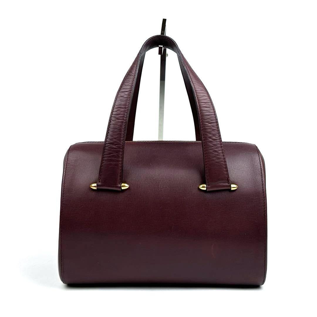 美品✨カルティエ マストライン ハンドバッグ レザー ゴールド金具 保存袋付き 美品】Cartier カルティエ ハンドバッグ ミニボストン トート