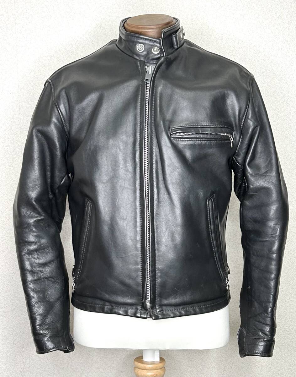 ④schott 641ライナー付【36】米国製 シングルライダース ◇ショット Yahoo!オークション - 良品⑩schott【36】641SPライナー付米国製