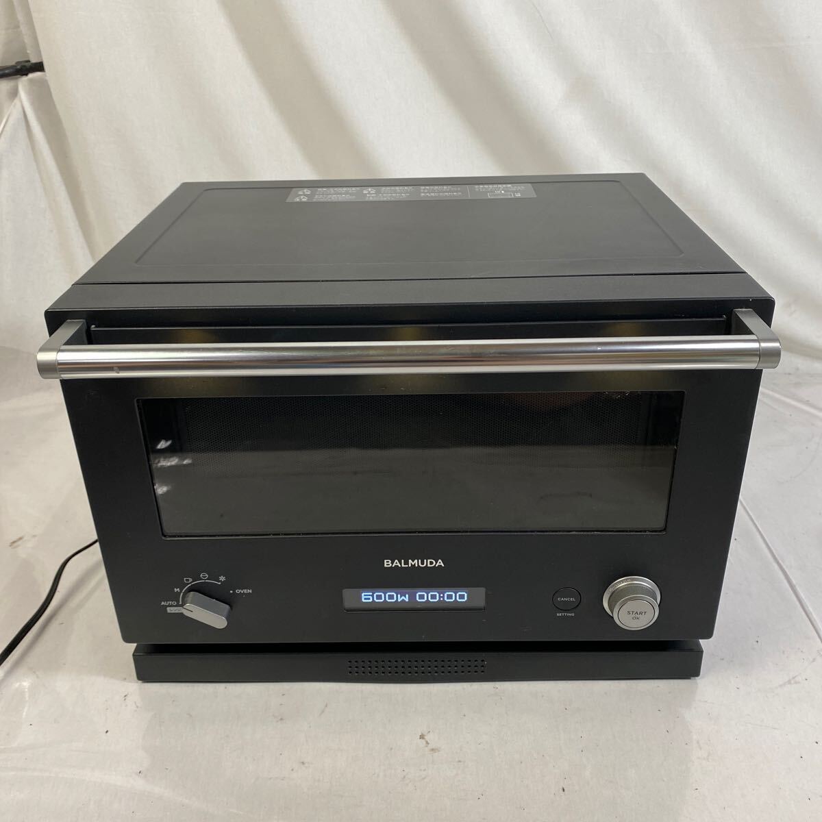 BALMUDA K04A-BK オーブンレンジ ジャンク品 M【500円スタート】 BALMUDA バルミューダ オーブンレンジ K04A