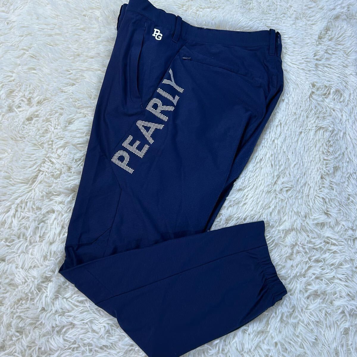 PEARLY GATES パーリーゲイツ ジョガーパンツ ネイビー 00 XXL相当☆7☆近年モデル PEARLY GATES ジョガーパンツ サイド