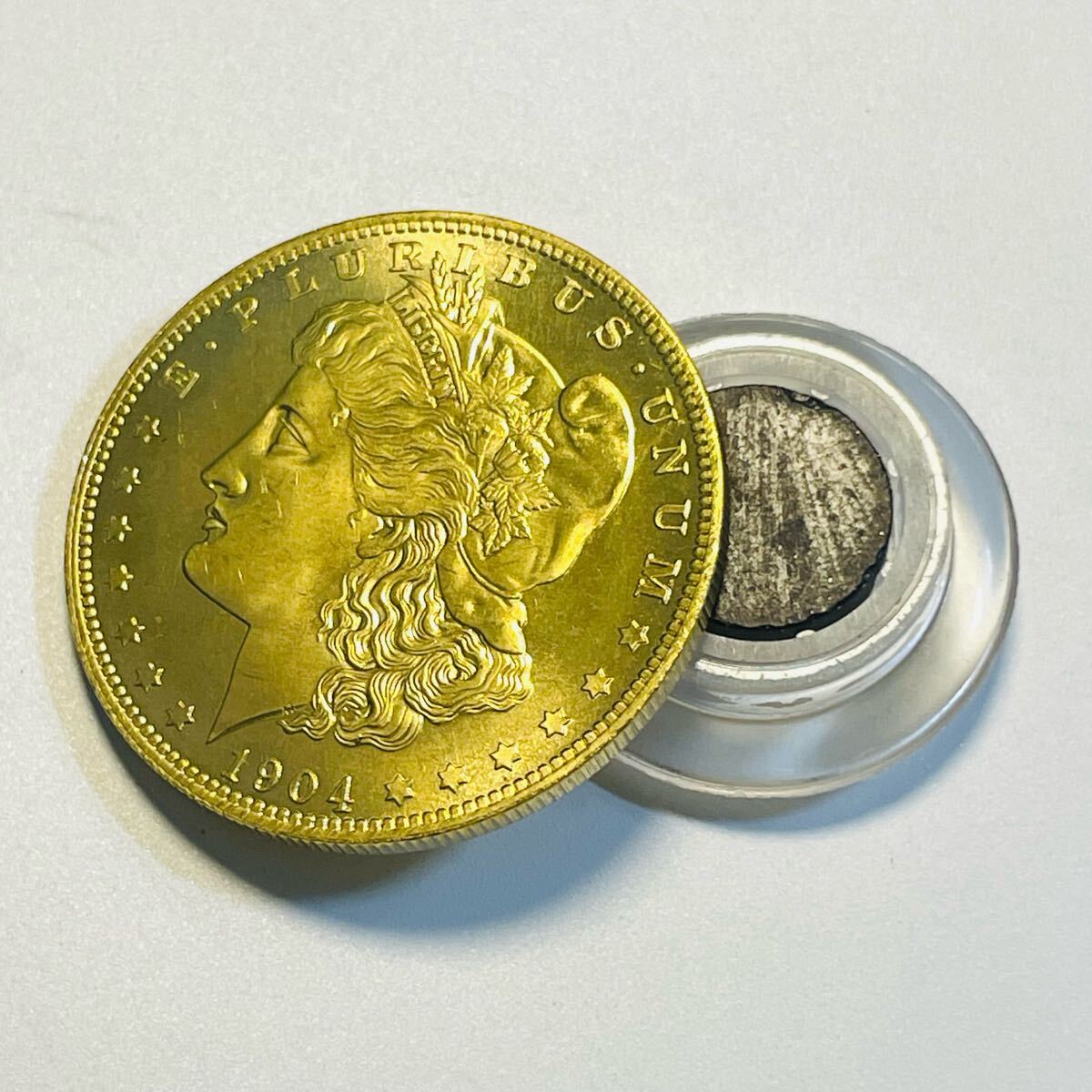 アメリカ 古銭2枚 1896 モルガン 自由の女神 リバティ 大型硬貨 イーグル アメリカ 硬貨 古銭 自由の女神 1888年 リバティ イーグル