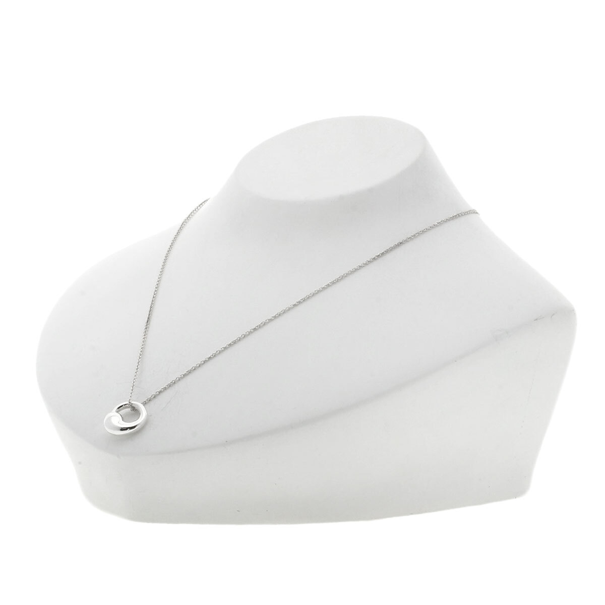 TIFFANY&Co. ティファニー エターナルサークル ネックレス シルバー レディース 中古_画像4