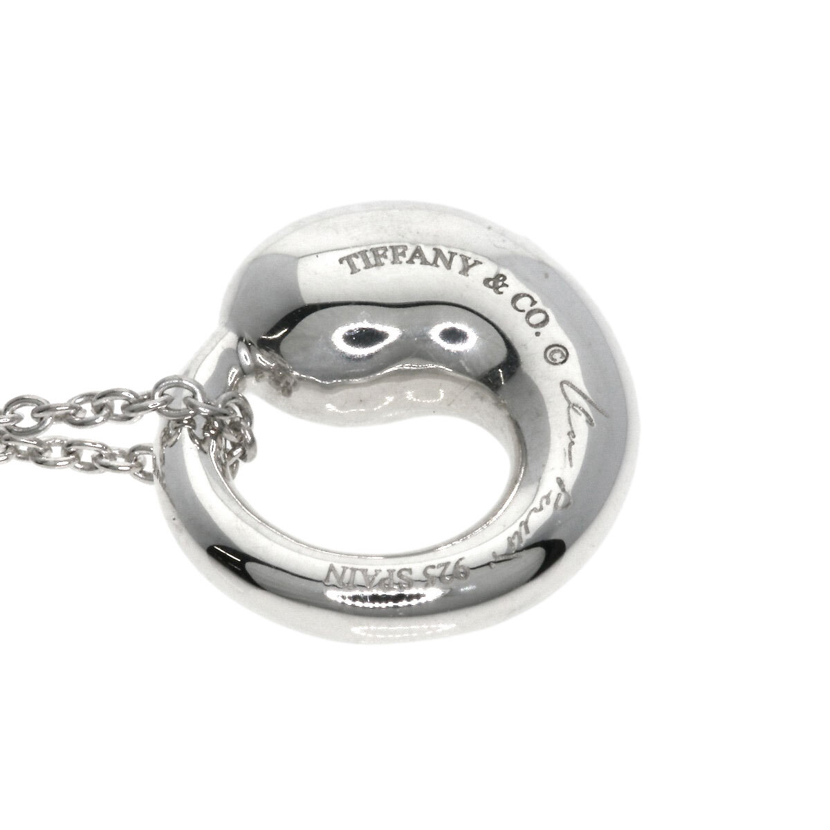 TIFFANY&Co. ティファニー エターナルサークル ネックレス シルバー レディース 中古_画像6