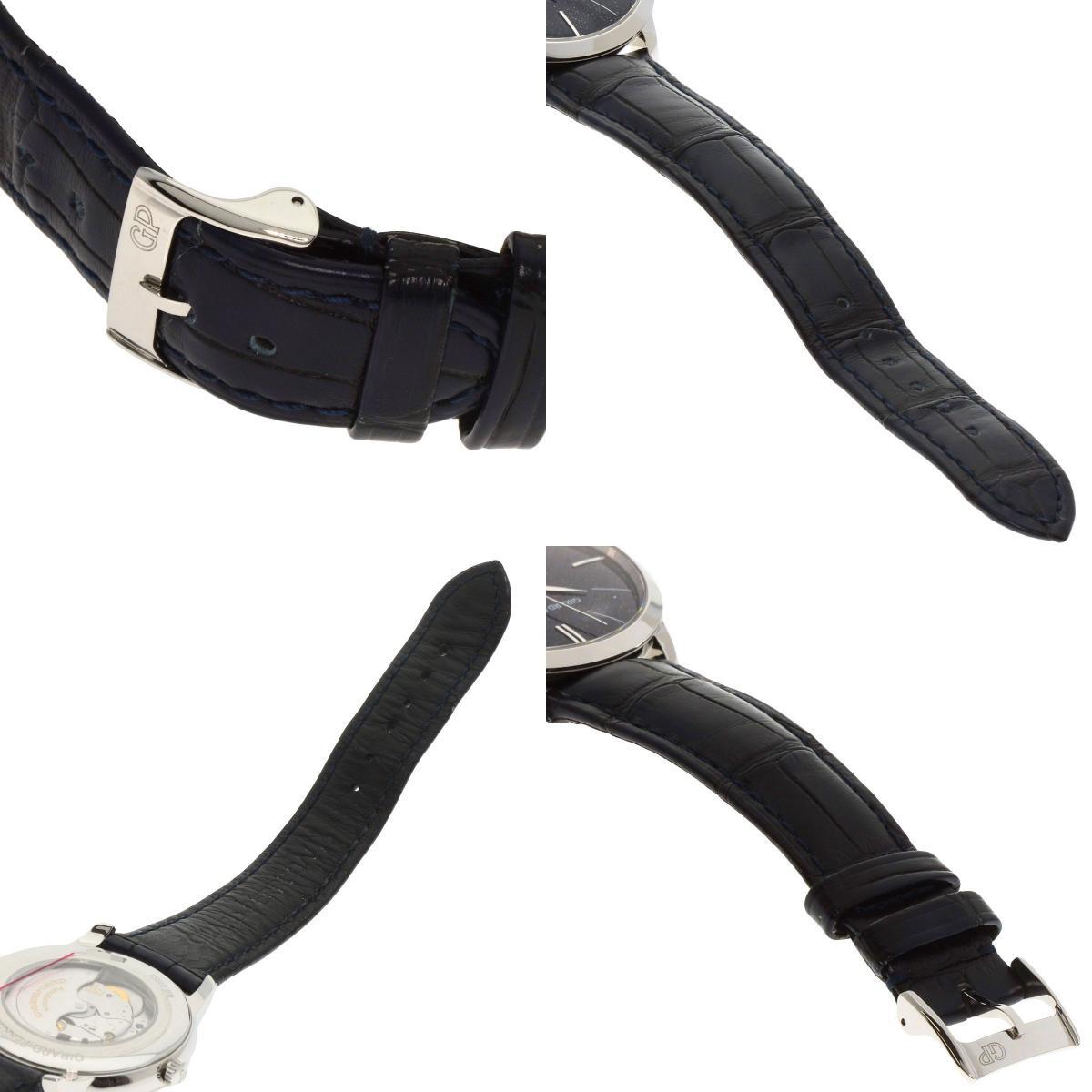 GIRARD-PERREGAUX ジラール・ペルゴ 49555-11-435-BB4A 1966 オリオン アヴェンチュリン 腕時計 ステンレススチール 革 メンズ 中古_画像8