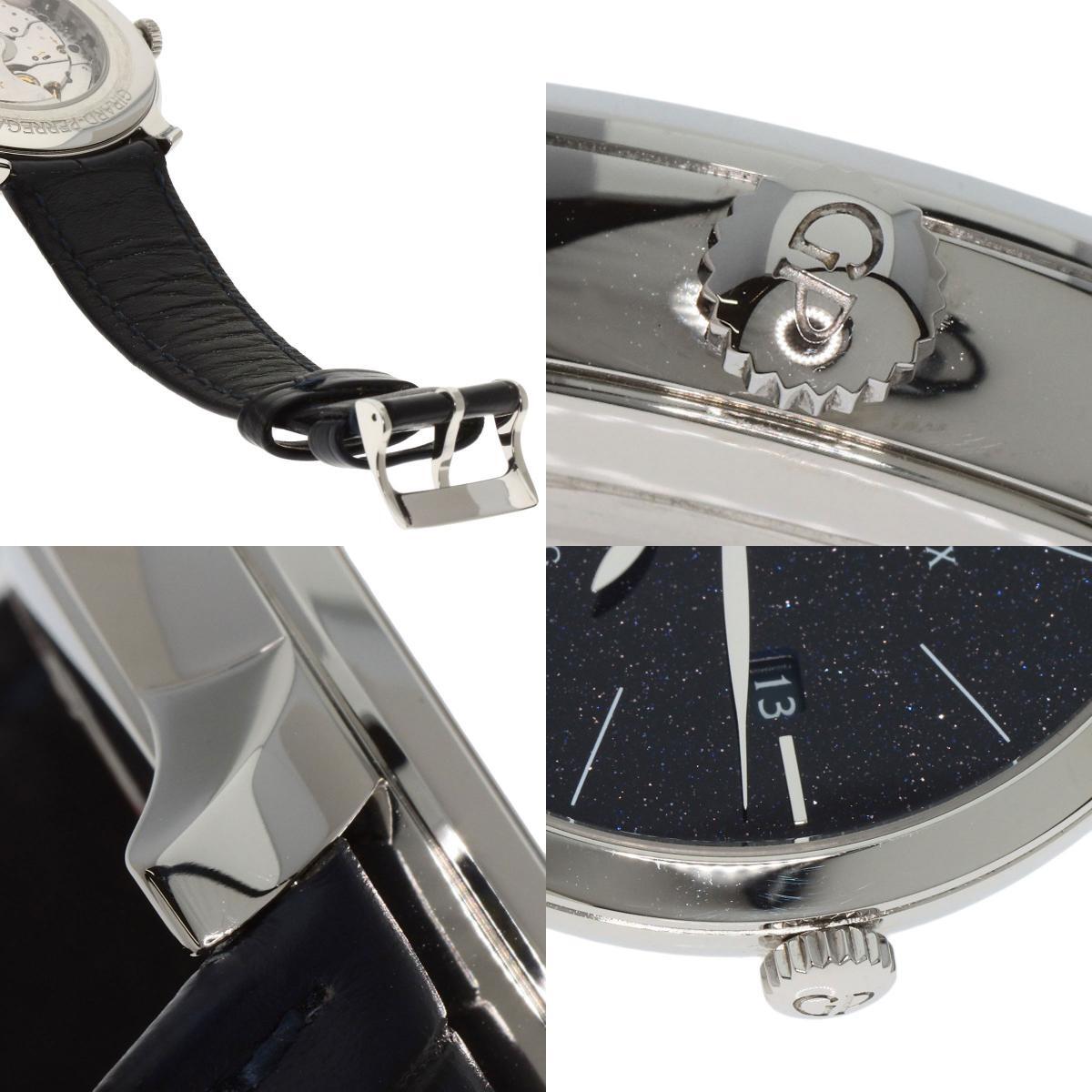 GIRARD-PERREGAUX ジラール・ペルゴ 49555-11-435-BB4A 1966 オリオン アヴェンチュリン 腕時計 ステンレススチール 革 メンズ 中古_画像9