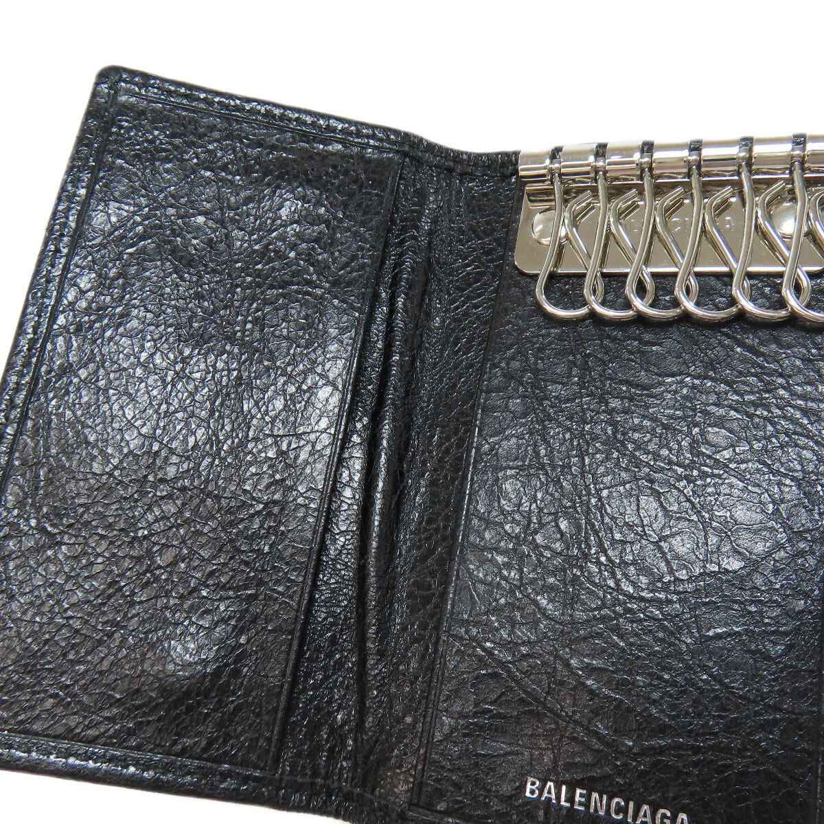 BALENCIAGA バレンシアガ 477450 クラシック キーケース レザー レディース 中古_画像8