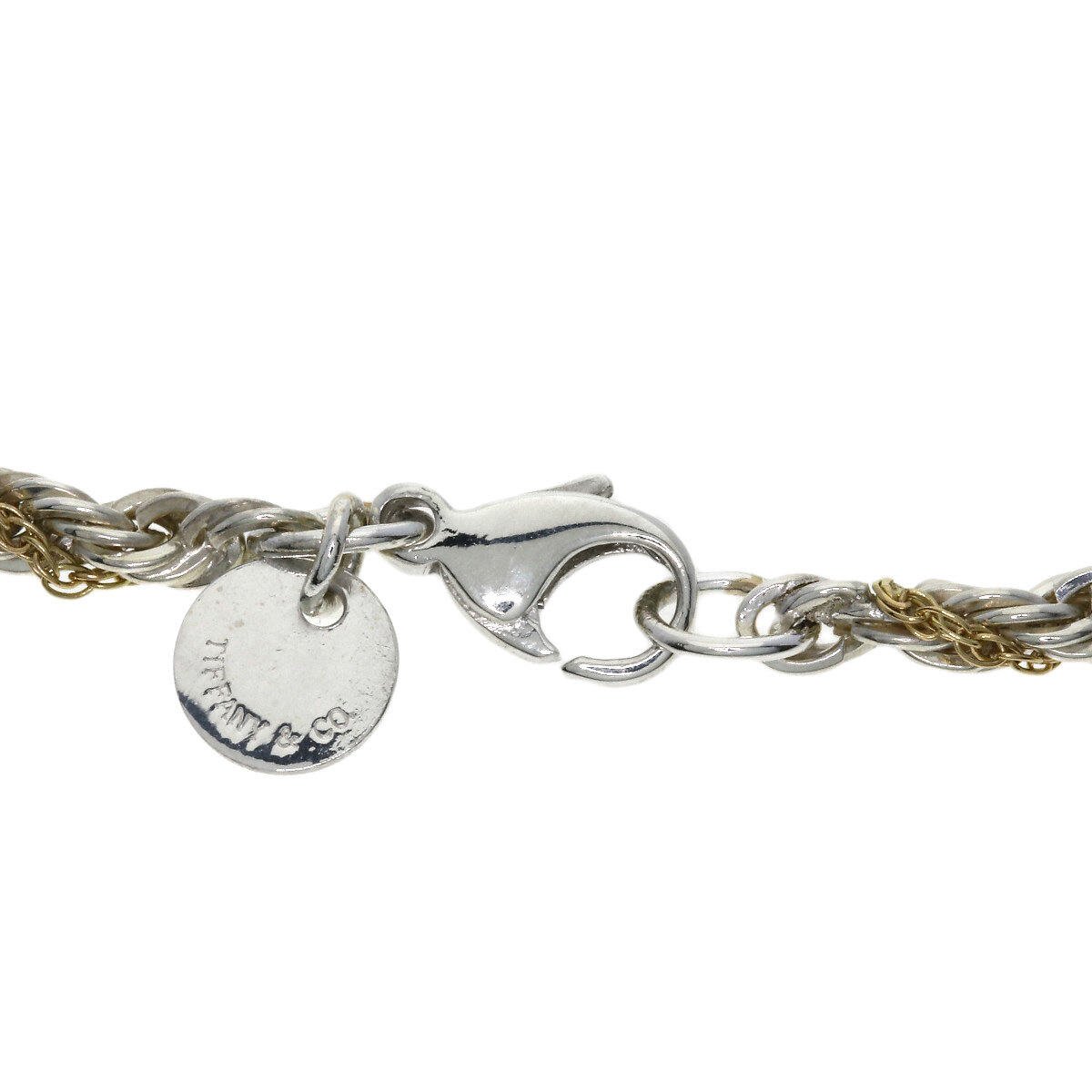 TIFFANY&Co. ティファニー スクリュー ツイスト チェーン ブレスレット K18イエローゴールド レディース 中古