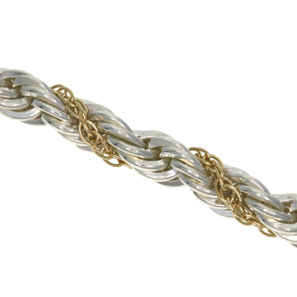 TIFFANY&Co. ティファニー スクリュー ツイスト チェーン ブレスレット K18イエローゴールド レディース 中古