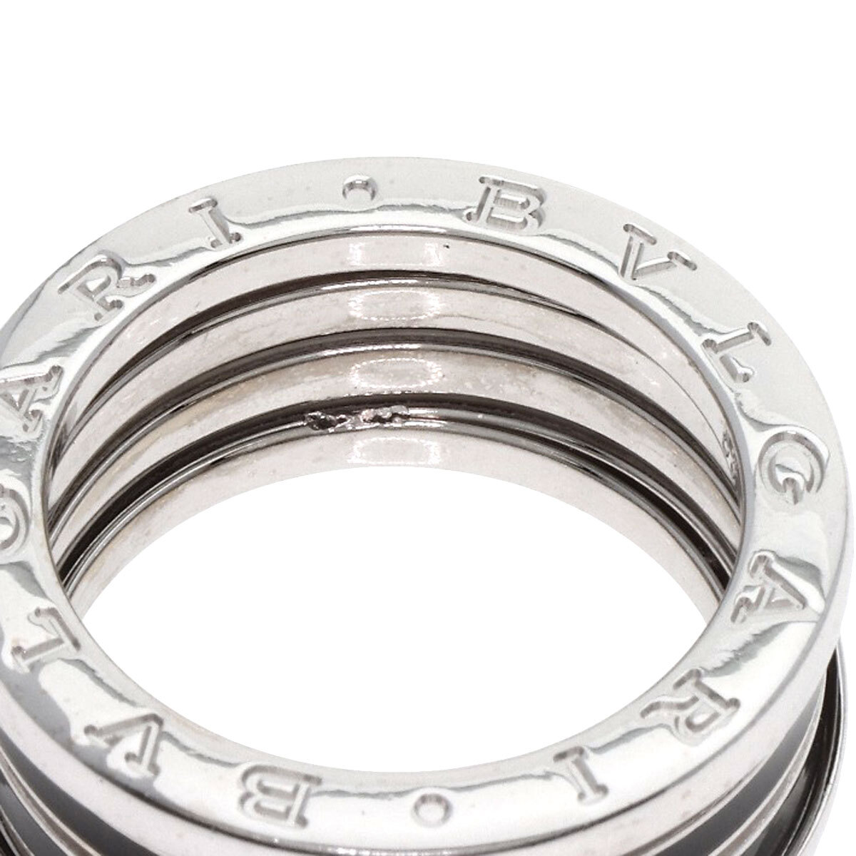 BVLGARI ブルガリ B-zero1 ビーゼロワン 4バンド #58 リング?指輪 K18ホワイトゴールド レディース 中古