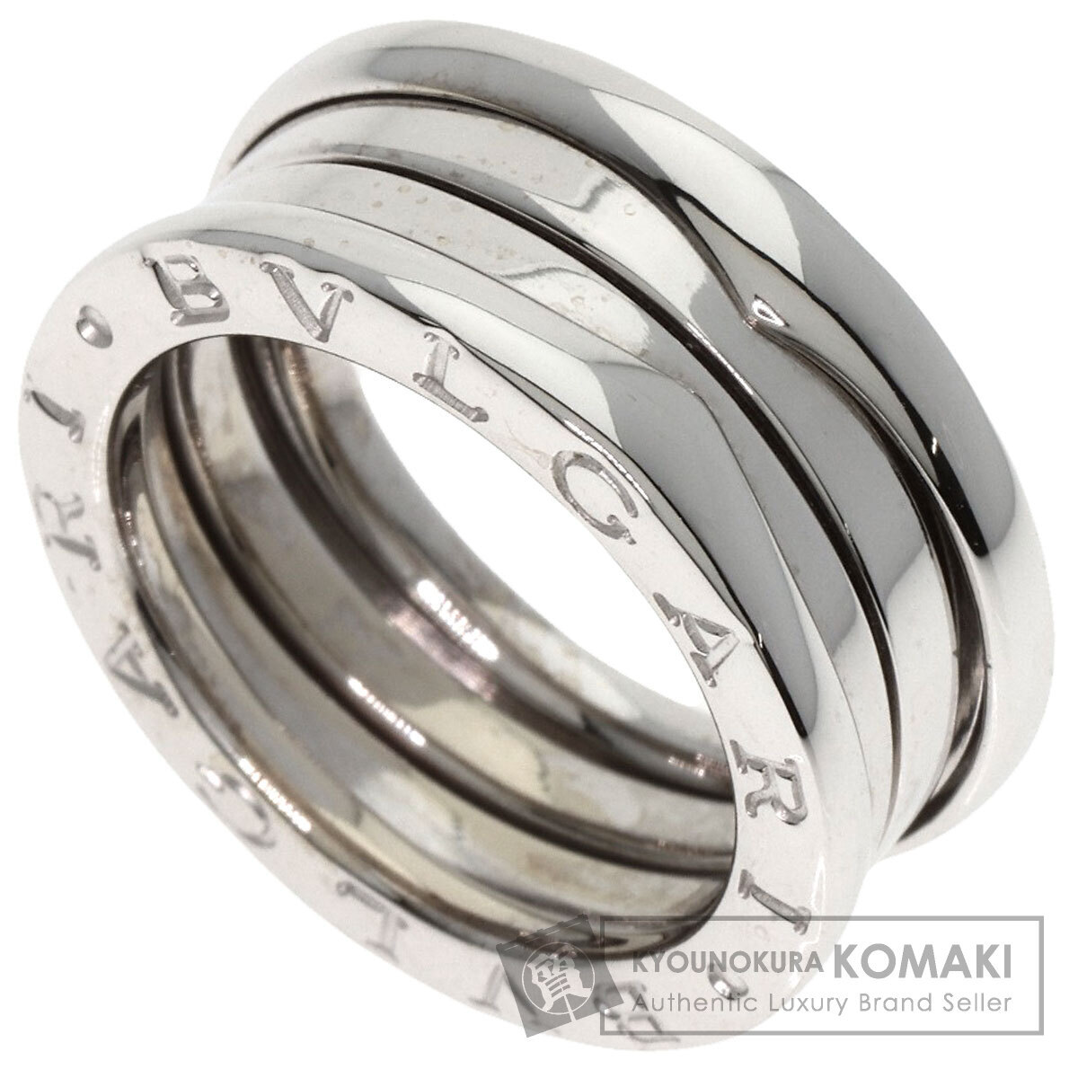 BVLGARI ブルガリ B-zero1 ビーゼロワン 3バンド #49 リング?指輪 K18ホワイトゴールド レディース 中古