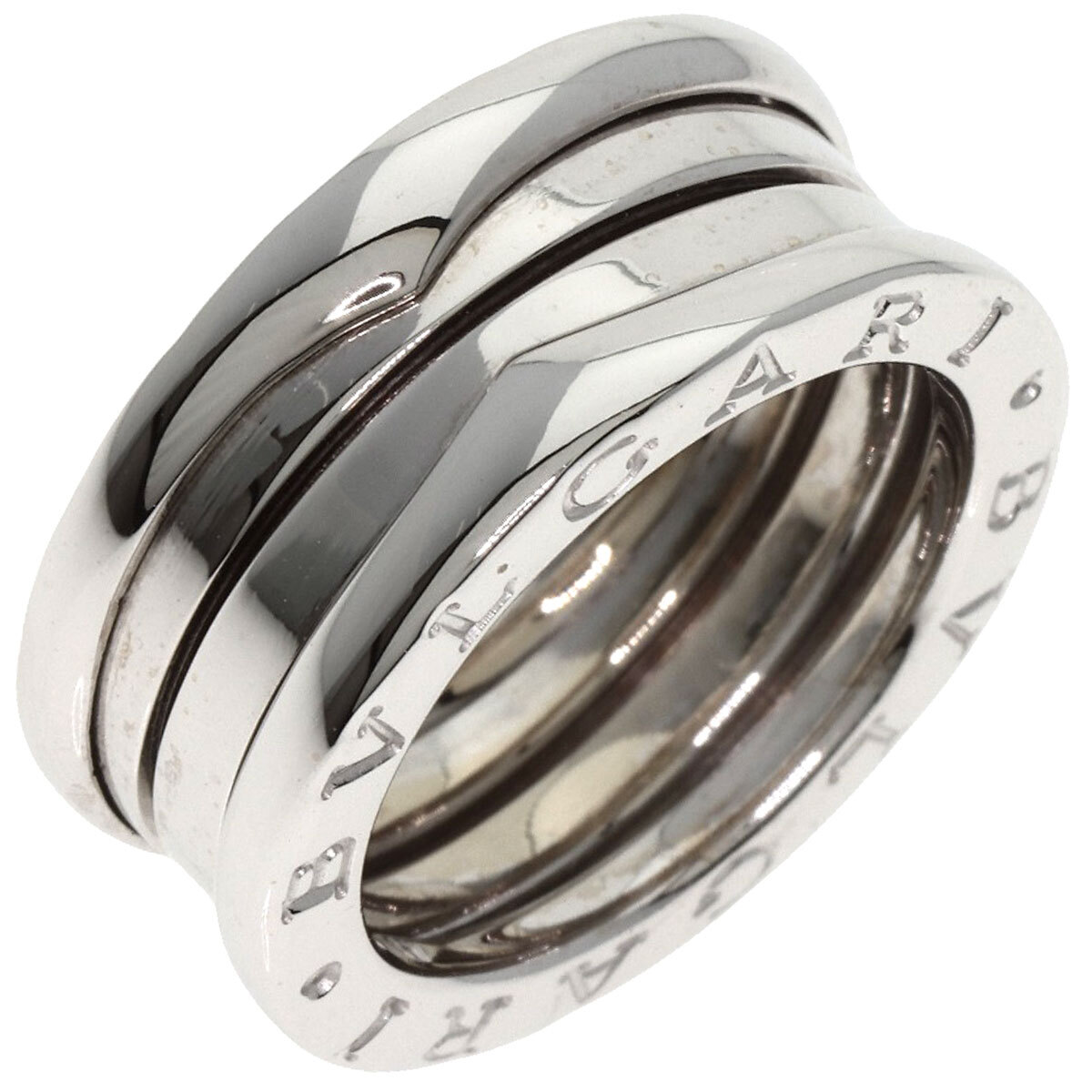 BVLGARI ブルガリ B-zero1 ビーゼロワン 3バンド #49 リング?指輪 K18ホワイトゴールド レディース 中古