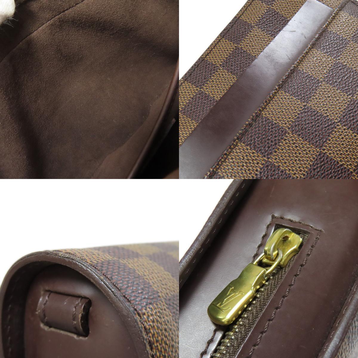 LOUIS VUITTON Louis Vuitton N51993 солнечный Louis ручная сумочка Damier парусина женский б/у 