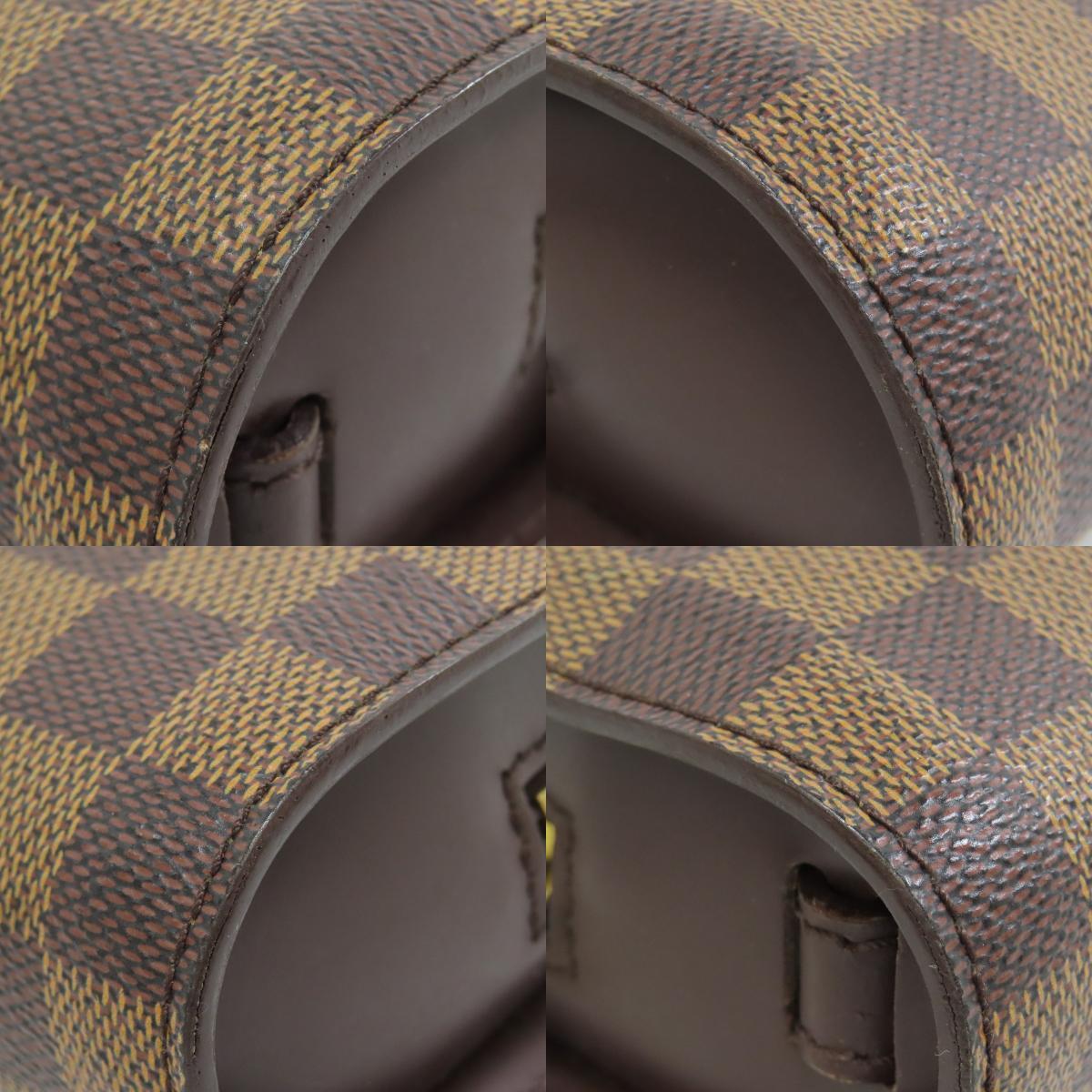 LOUIS VUITTON Louis Vuitton N51993 солнечный Louis ручная сумочка Damier парусина женский б/у 