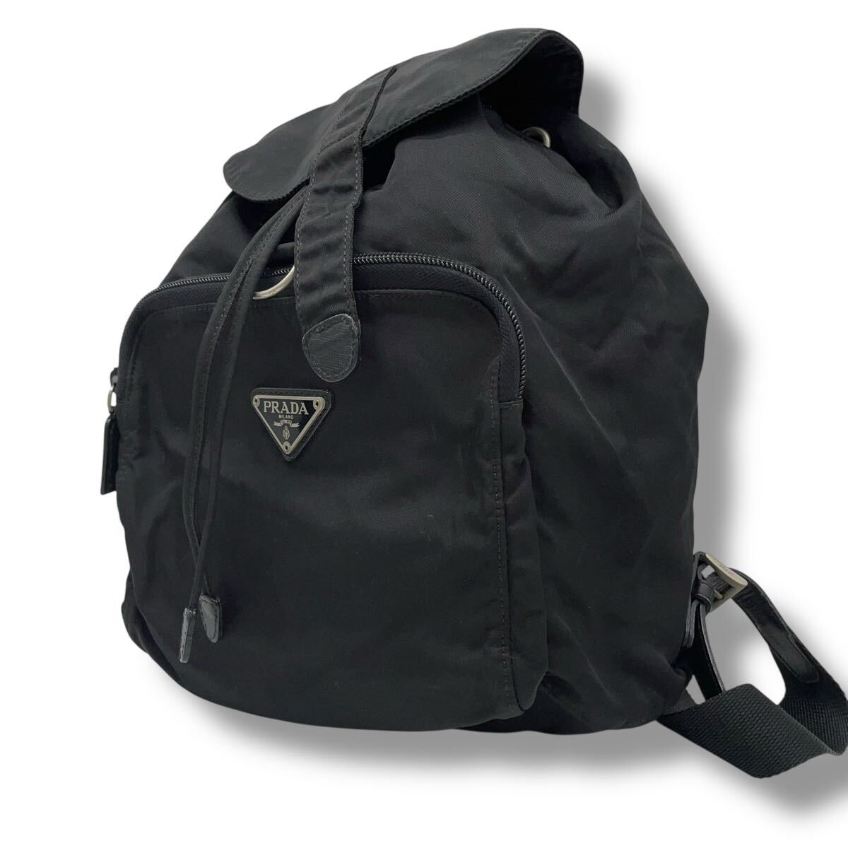 PRADA テスートナイロン レザー 巾着型 リュックサック バッグパック プラダ PRADA リュック デイパック テスートナイロン バック