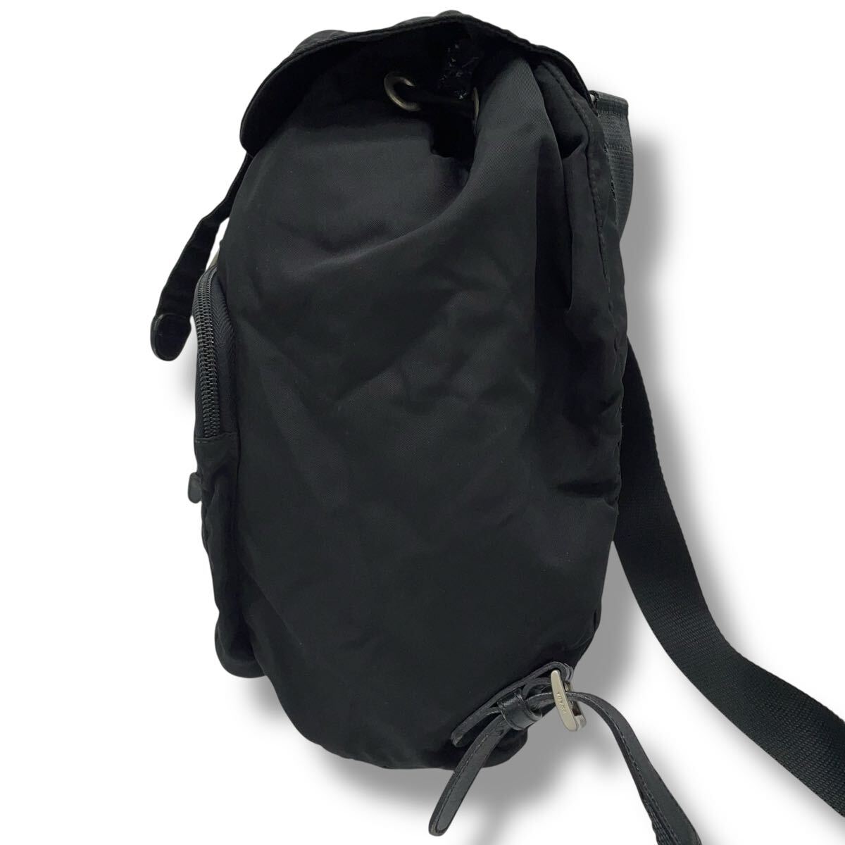 PRADA テスートナイロン レザー 巾着型 リュックサック バッグパック プラダ PRADA リュック デイパック テスートナイロン バック