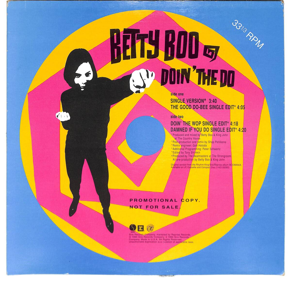 g3492/12/米/プロモ盤/Betty Boo/Doin' The Do_画像1