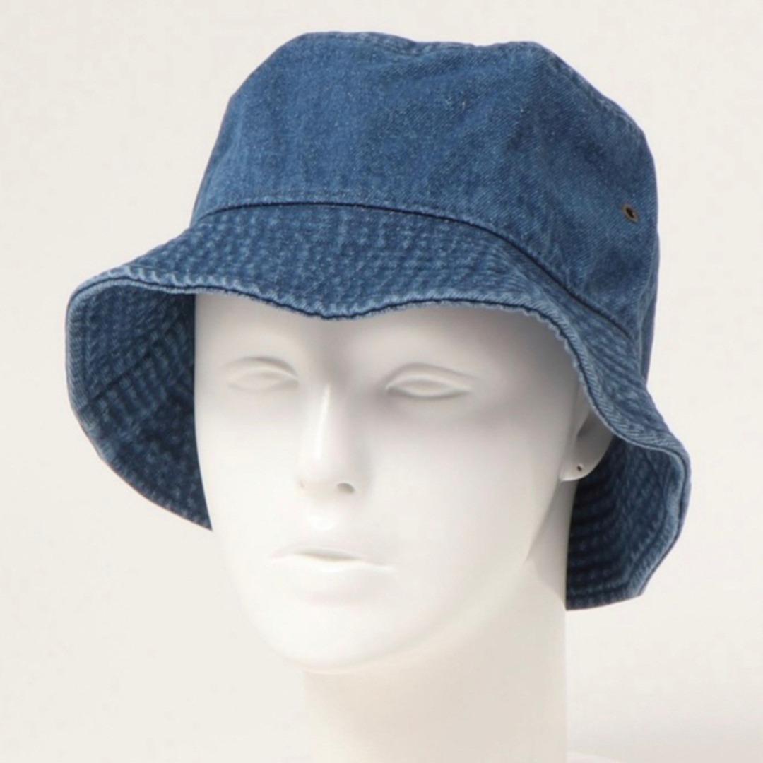 【ニューハッタン】新品未使用 デニム バケットハット ダークブルー S/Mサイズ_画像3