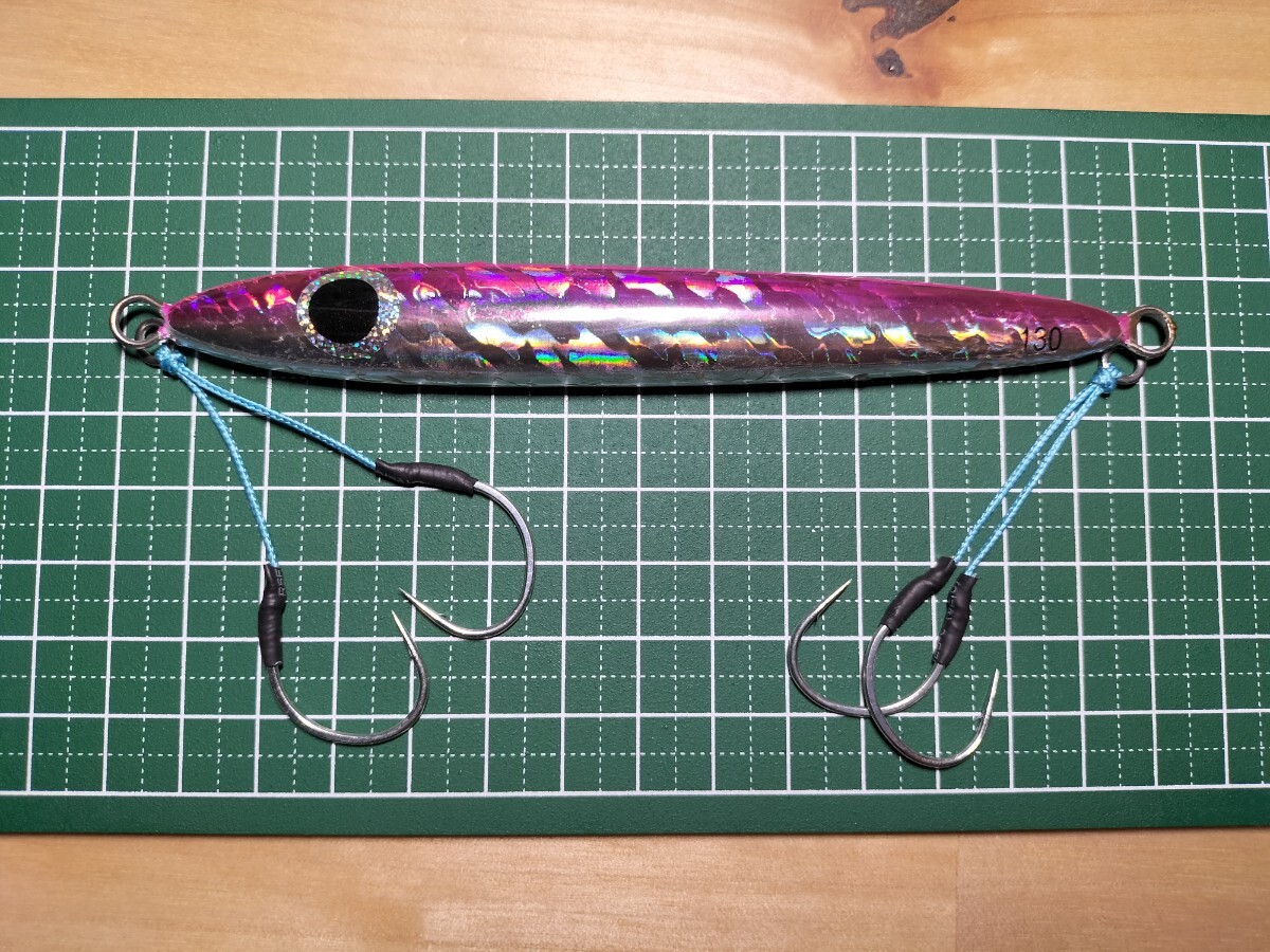 3cm 3/0 TUNED329 ツインアシスト　4組セット　がまかつスーパーライトジギングフック_画像2