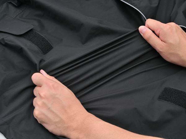 デイトナ 48224 DR-001 ハイパフォーマンスレインウエア ブラック XL 上下セット バイク 防水 雨具 ストレッチ_画像2