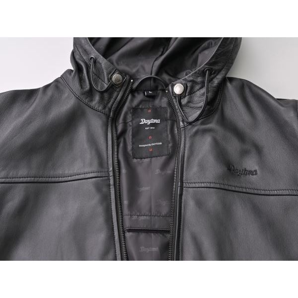 デイトナ 47996 DJ-020 ルーティーンレザージャケット ブラック S バイク 春 秋 プロテクター_画像3
