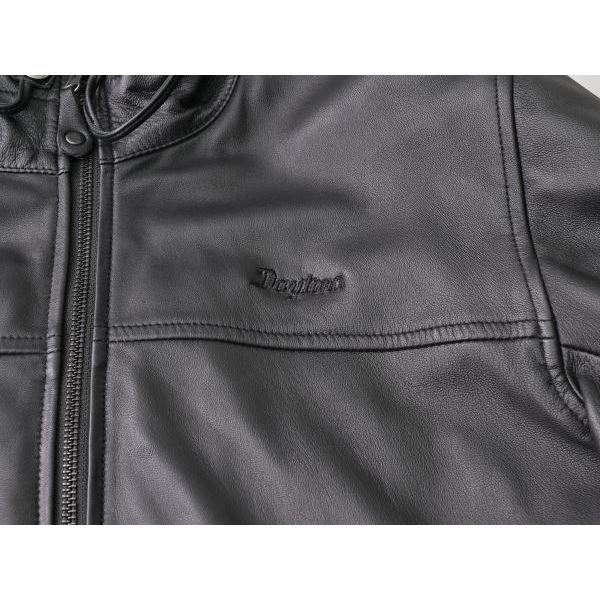 デイトナ 47996 DJ-020 ルーティーンレザージャケット ブラック S バイク 春 秋 プロテクター_画像4