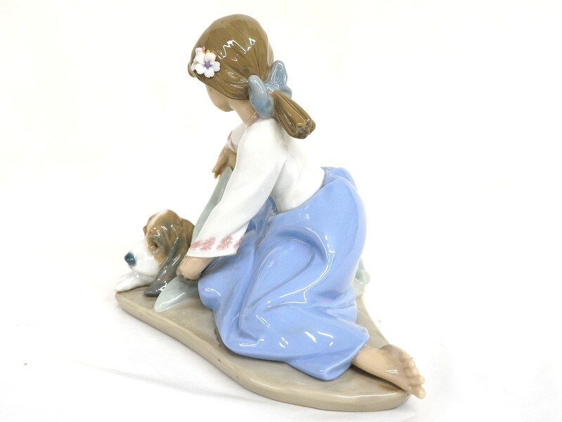 リヤドロ 風邪をひかないように 美品 1000円スタート フィギュリン LLADRO リヤドロ 風邪をひかない