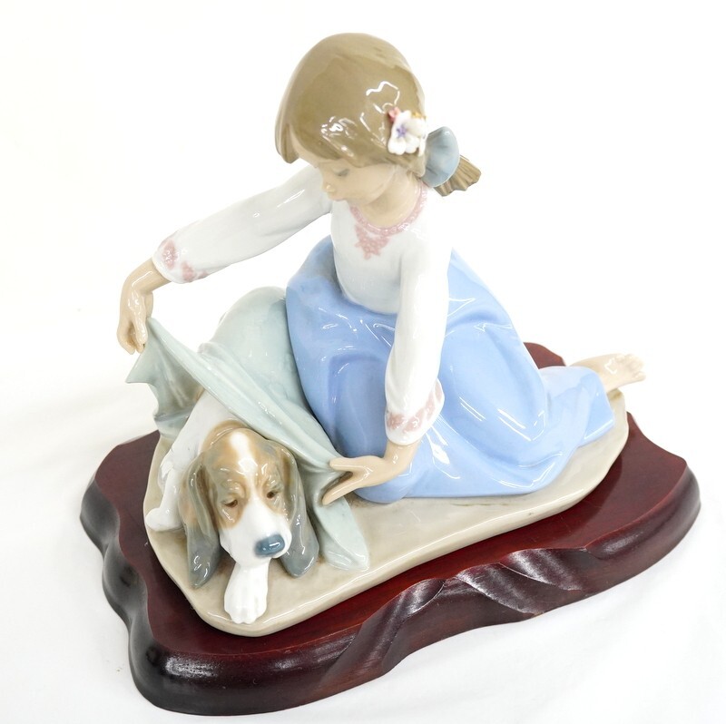 リヤドロ 風邪をひかないように 美品 1000円スタート フィギュリン LLADRO リヤドロ 風邪をひかない
