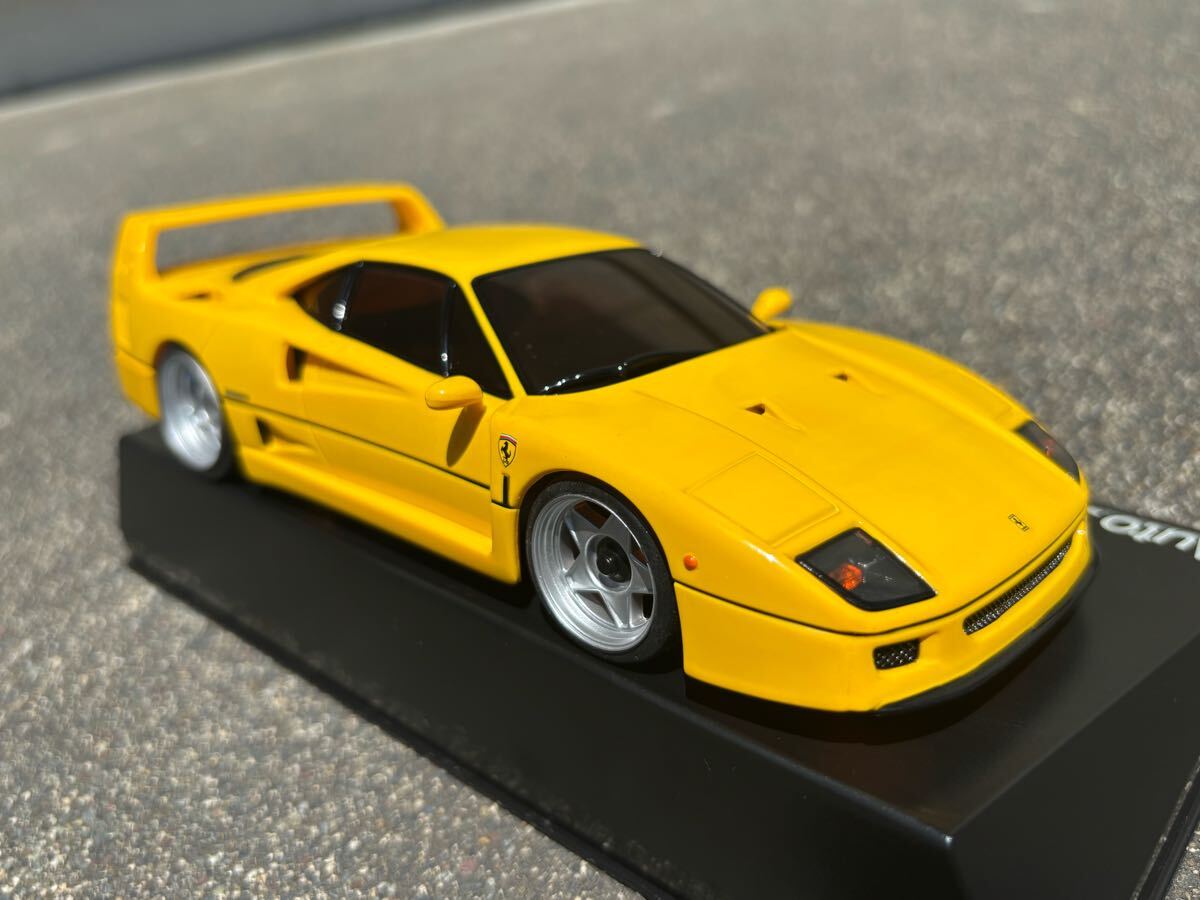 京商 ミニッツ Ferrari F-40 イエロー ボディー ② 送料無料 京商 ミニッツ レーサー フェラーリ F40 イエロー