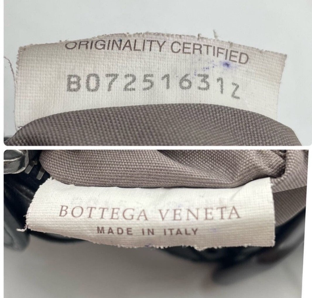 BOTTEGA VENETAボッテガヴェネタレザー×イントレチャート ミニボディバッグ_画像3