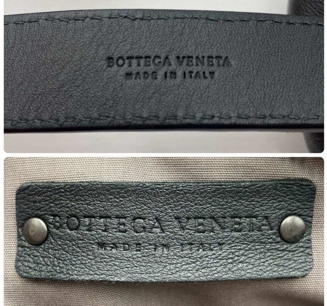 BOTTEGA VENETAボッテガヴェネタレザー×イントレチャート ミニボディバッグ_画像4