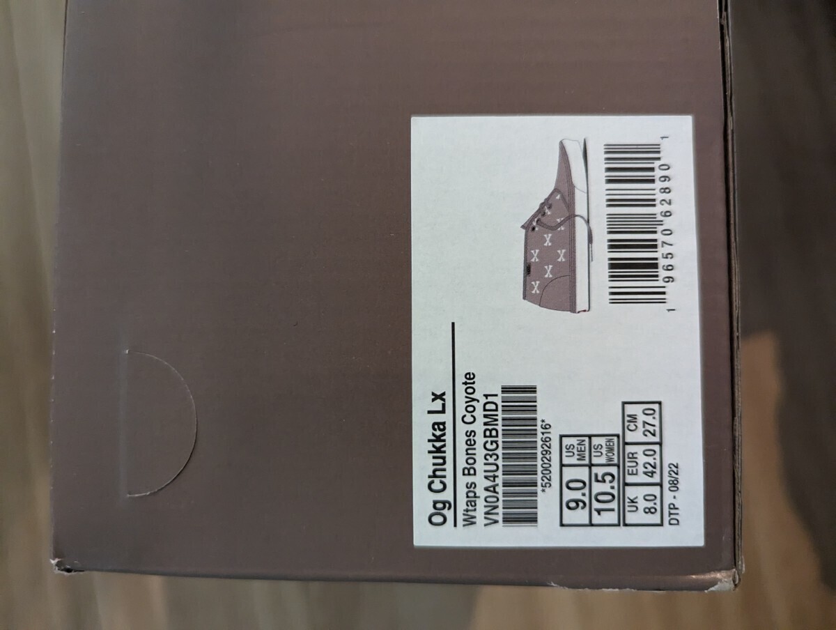 WTAPS Vault by Vans OG Chukka LX Coyote Brown 27.0cm VN0A4U3GBMD1-US9_画像4