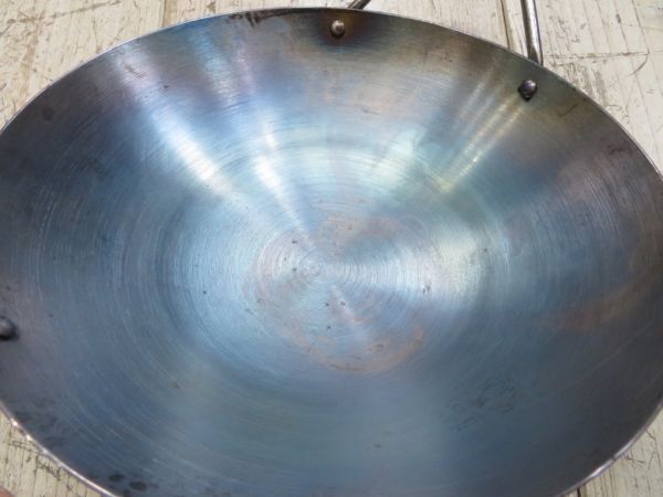 【USED/使用頻度=少】 茶農家納屋から出て来た 小さな 両手 中華鍋 φ205mm 検索用⇒ キャンプ/万能鍋/鉄板/鍋/クッカー/F0727_画像8