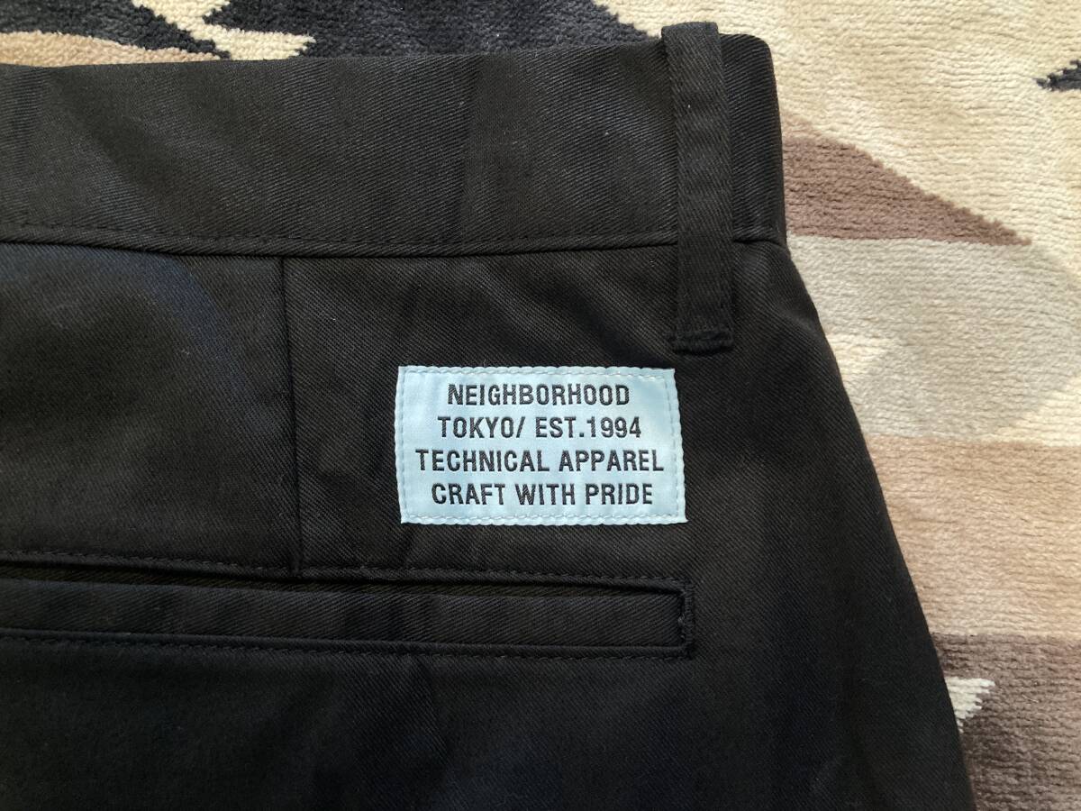 ★美品 NEIGHBORHOOD ネイバーフッド テーパードパンツ M 日本製 ブラック MADE IN JAPAN_画像5