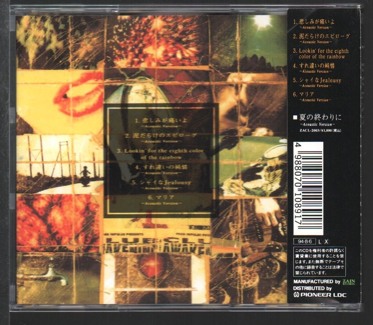 ●T-BOLAN(森友嵐士)●アコースティック・アルバム●「夏の終わりに~Lookin' for the eighth color of the rainbow~」●ケースきれい!!●_画像2