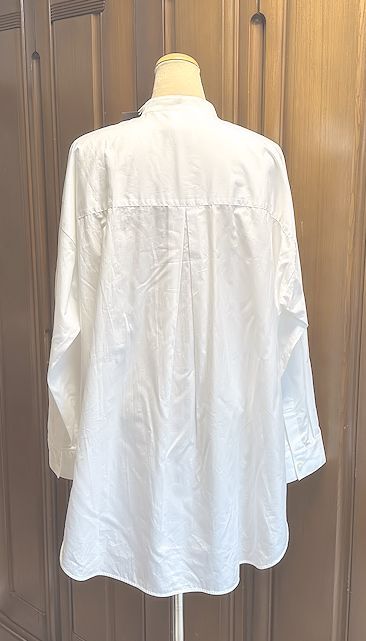 値下★Traditional Weatherwear トラディショナルウェザーウェア・マッキントッシュ★ピンタック・シャツ・ホワイト・男女兼用★未使用_画像4