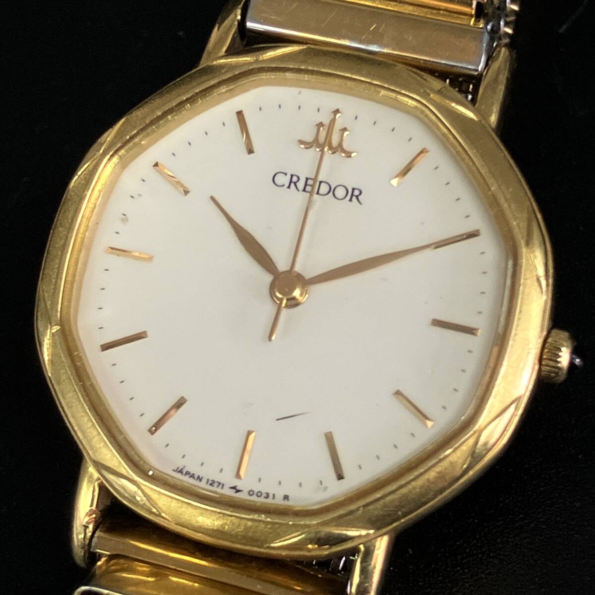 CREDOR クレドール 1271-0050 SS 18KT クォーツ ジャンク『SEIKO CREDOR 18KT 1271-5001 腕時計』セイコー