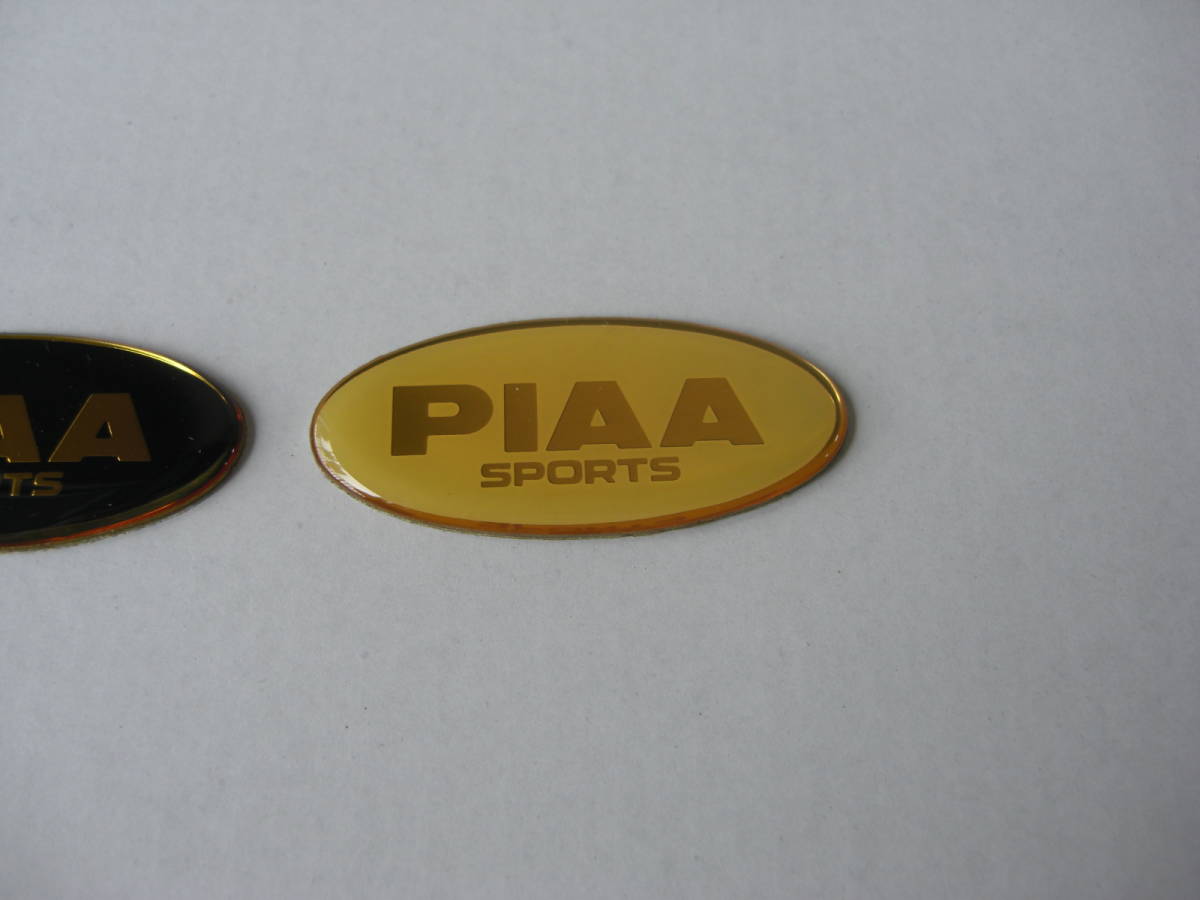 ★　８７年 当時物　PIAA エンブレム！黒色・白色！！2枚組1セット/新品/送料110円_画像6