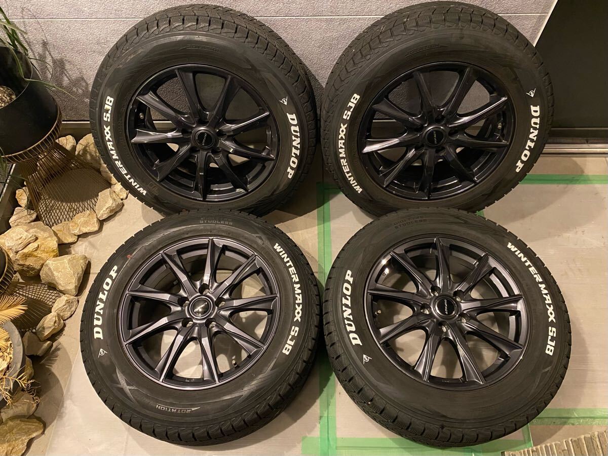★超バリ山 スタッドレスタイヤ★ダンロップ WINTER MAXX SV01 165R14 8PR 4本[K615] バリ山☆225⁄65R17 DUNLOP WINTER MAXX スタッドレスタイヤ4本 2014年
