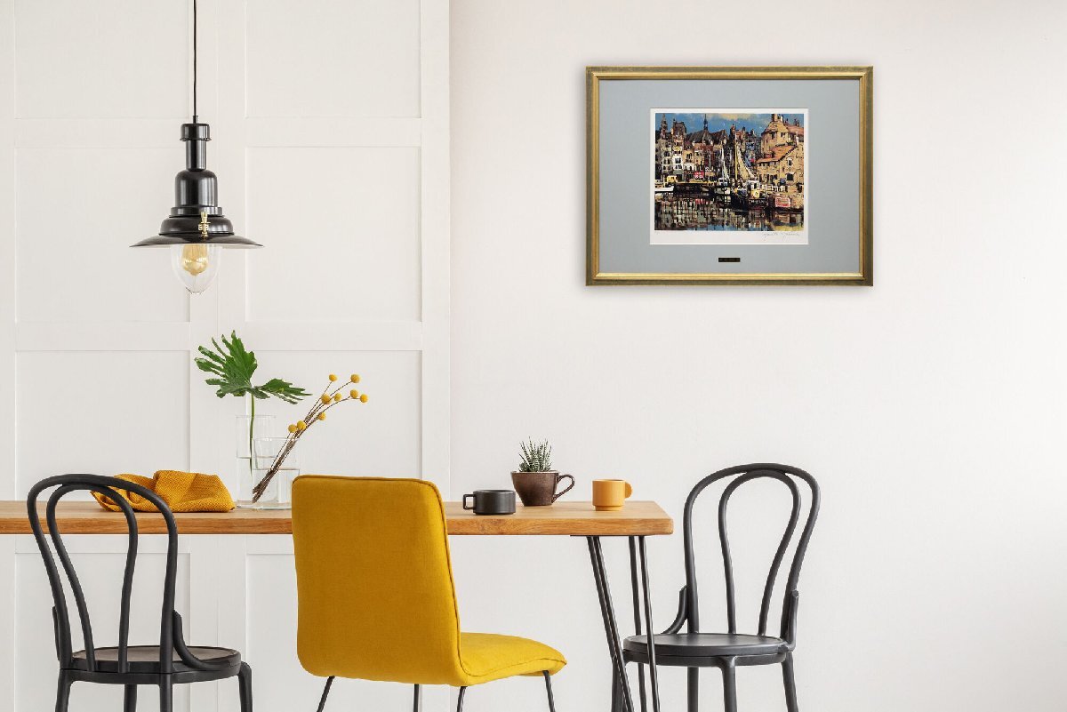 増田誠 「オンフルール」 リトグラフ 版画 絵画 - 北海道画廊