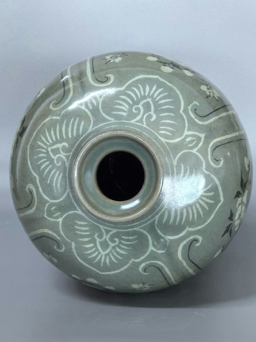 整理品時代旧蔵 朝鮮旧蔵 高麗磁 古高麗 李朝 高麗粉35cm現状品 □観心・時代旧蔵□K6919コレクター放出 朝鮮古陶 朝鮮古美術